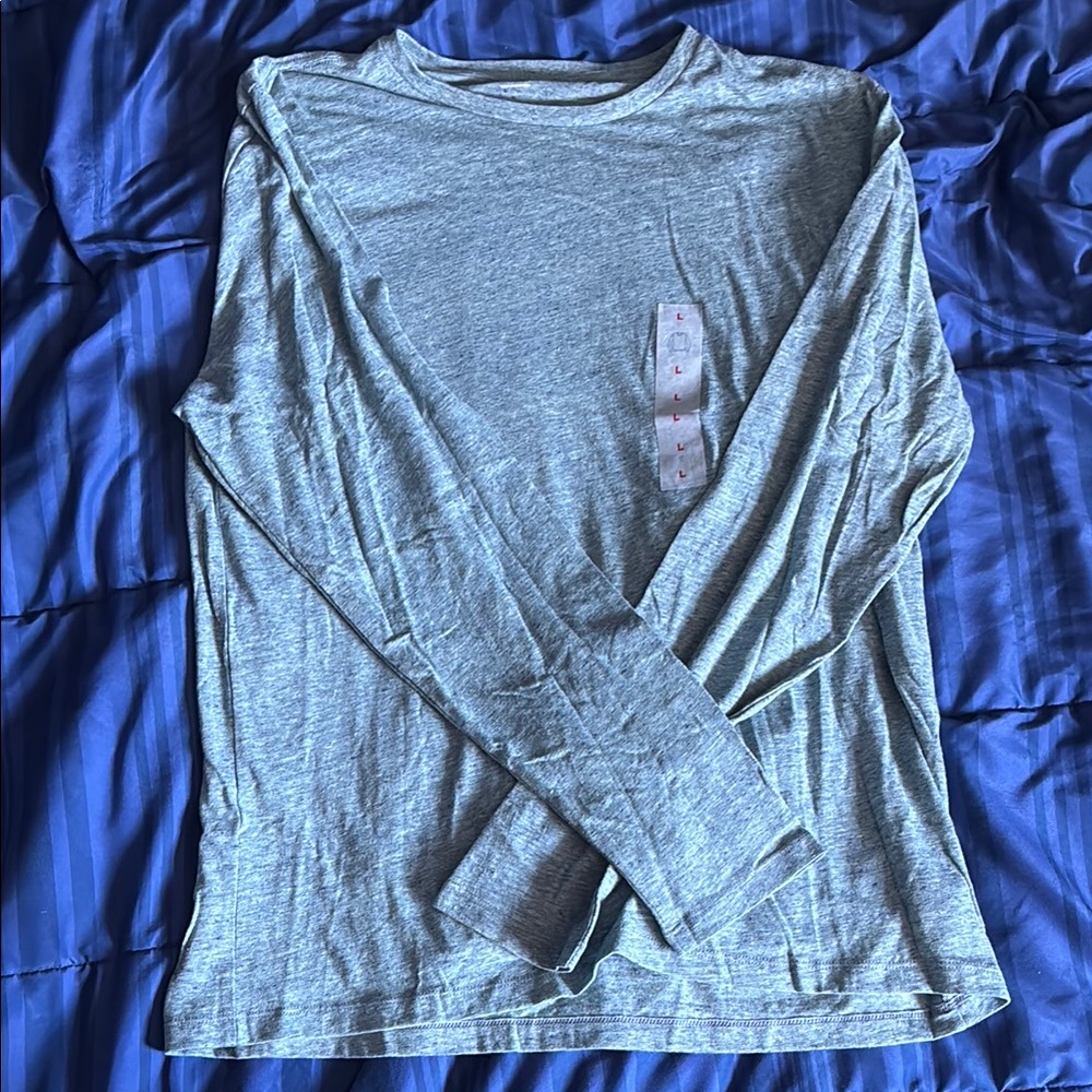 Men's Blue Long Sleeve Shirt